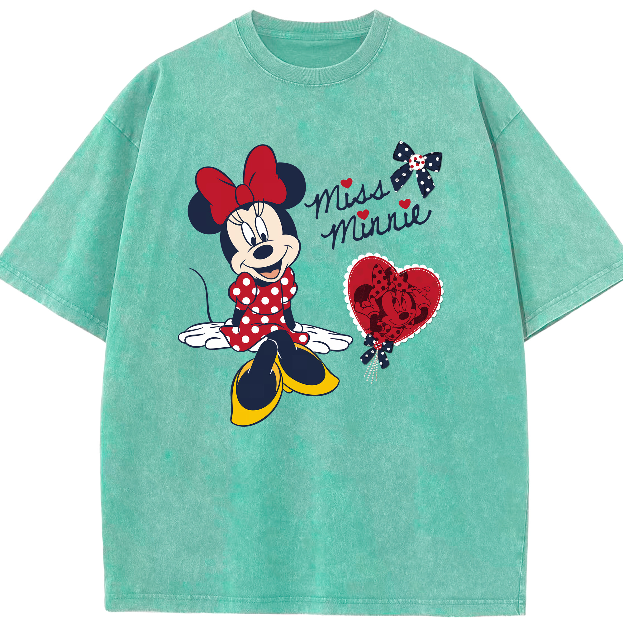 （画像用） ミッキーマウス Mickey Mouse 綿100% ヴィンテージ風 半袖Tシャツ（フロントプリント）